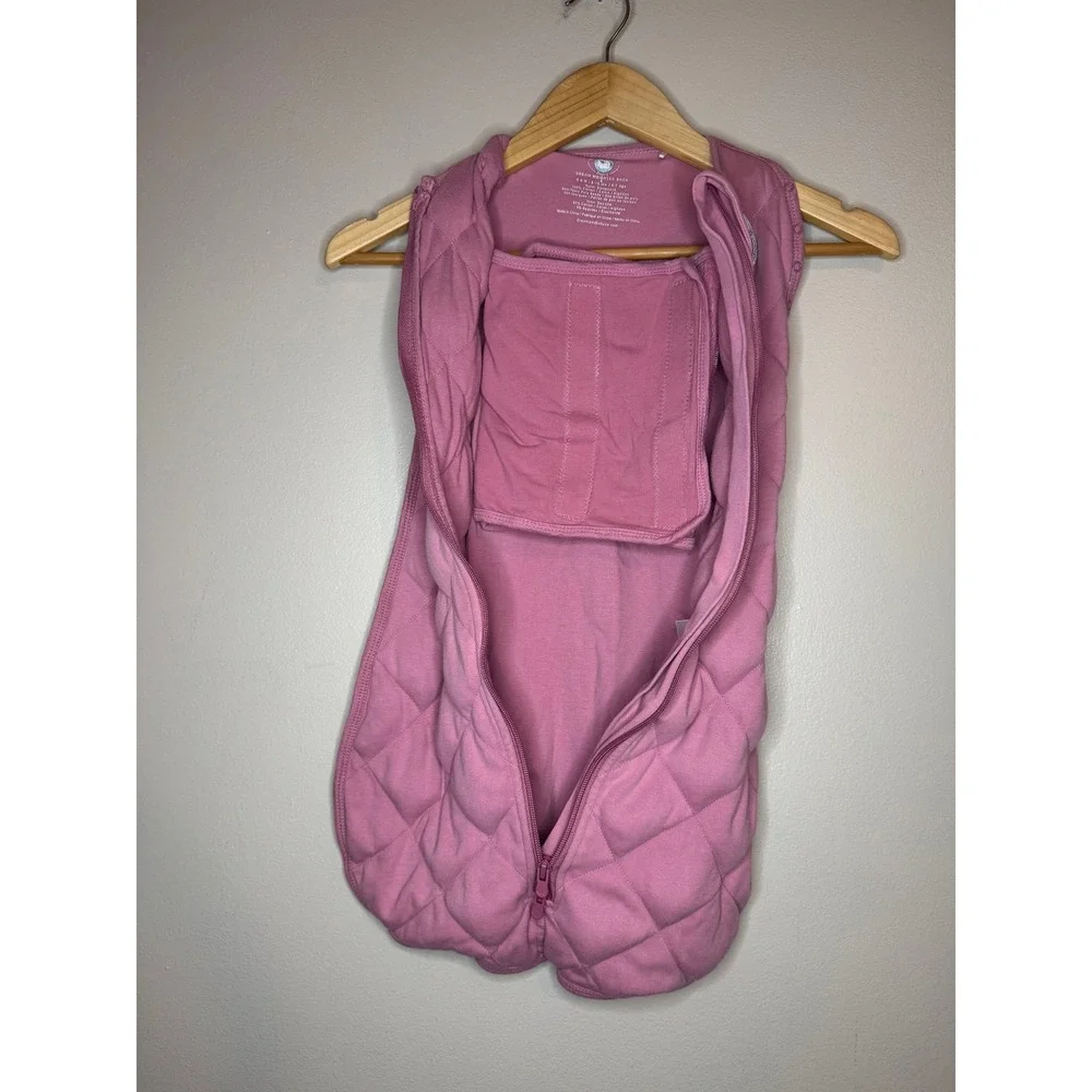 Dreamland Baby Dream Weighted Sleep Sack Swaddle Pink 0-6M 8-16lbs Mauve Quilted